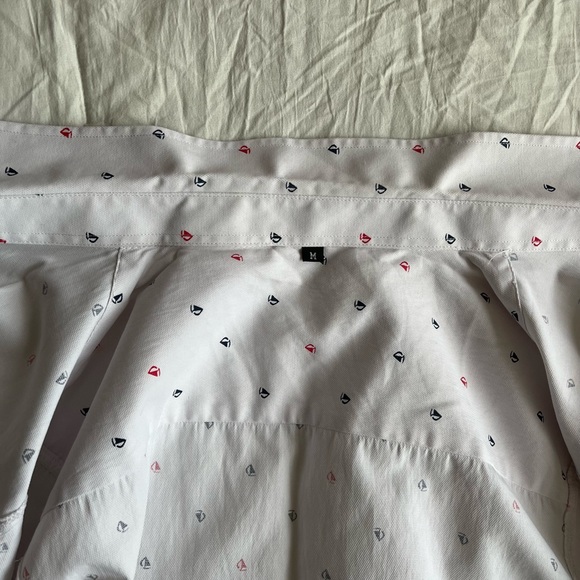 sailboat red/white/blue button up - Picture 4 of 9